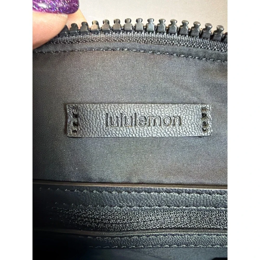 Lululemon Black Nylon Gym Bag Duffel Laptop Compartment Travel Tote